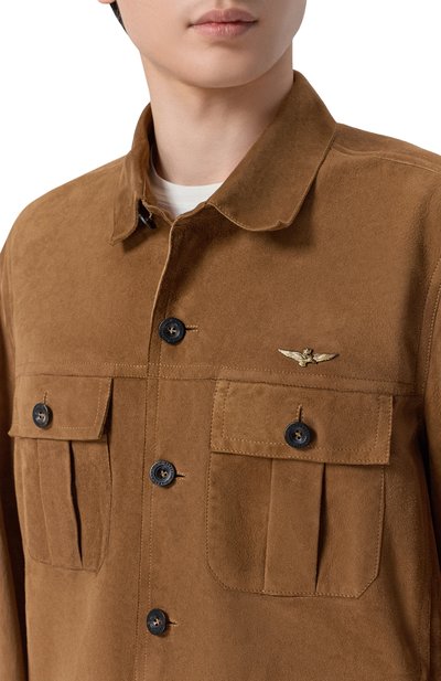 Замшевая куртка-рубашка AERONAUTICA MILITARE, арт. PN5063U100998, фото 5