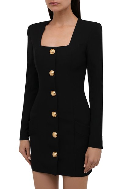 Шерстяное платье BALMAIN, арт. VF16234/167L, фото 3