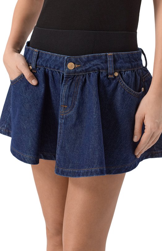 Джинсовая юбка 7 For All Mankind 7U4S0E52-1ZI Синий  7U4S0E52-1ZI Фото 5