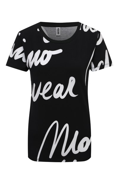 Женская хлопковая футболка MOSCHINO, арт. A1928/9012