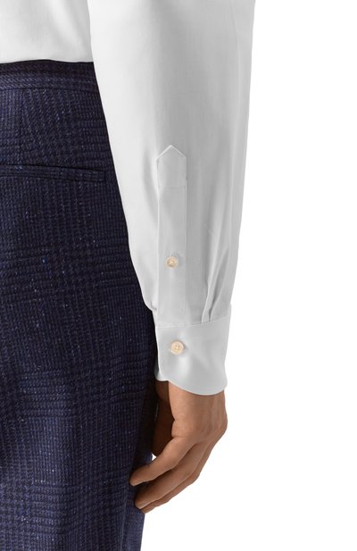 Хлопковая сорочка CANALI белого цвета по цене 30900 руб., арт. CCL7018/GA03326, фото 5 Хлопковая сорочка CANALI, арт. CCL7018/GA03326, фото 5