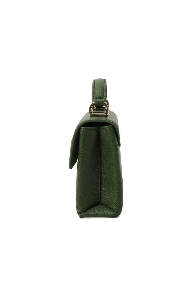 Женская сумка furla 1927 mini FURLA темно-зеленого цвета, арт. WE00423/ARE000 | Фото 4 (Ремень/цепочка: На ремешке; Размер: mini; Материал: Натуральная кожа)
