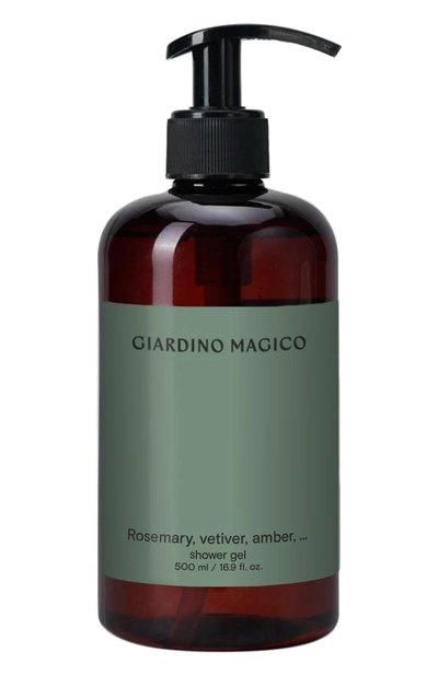 Женского увлажняющий гель для душа rosemary, vetiver, amber, … (500ml) GIARDINO MAGICO, арт. 4660222281036