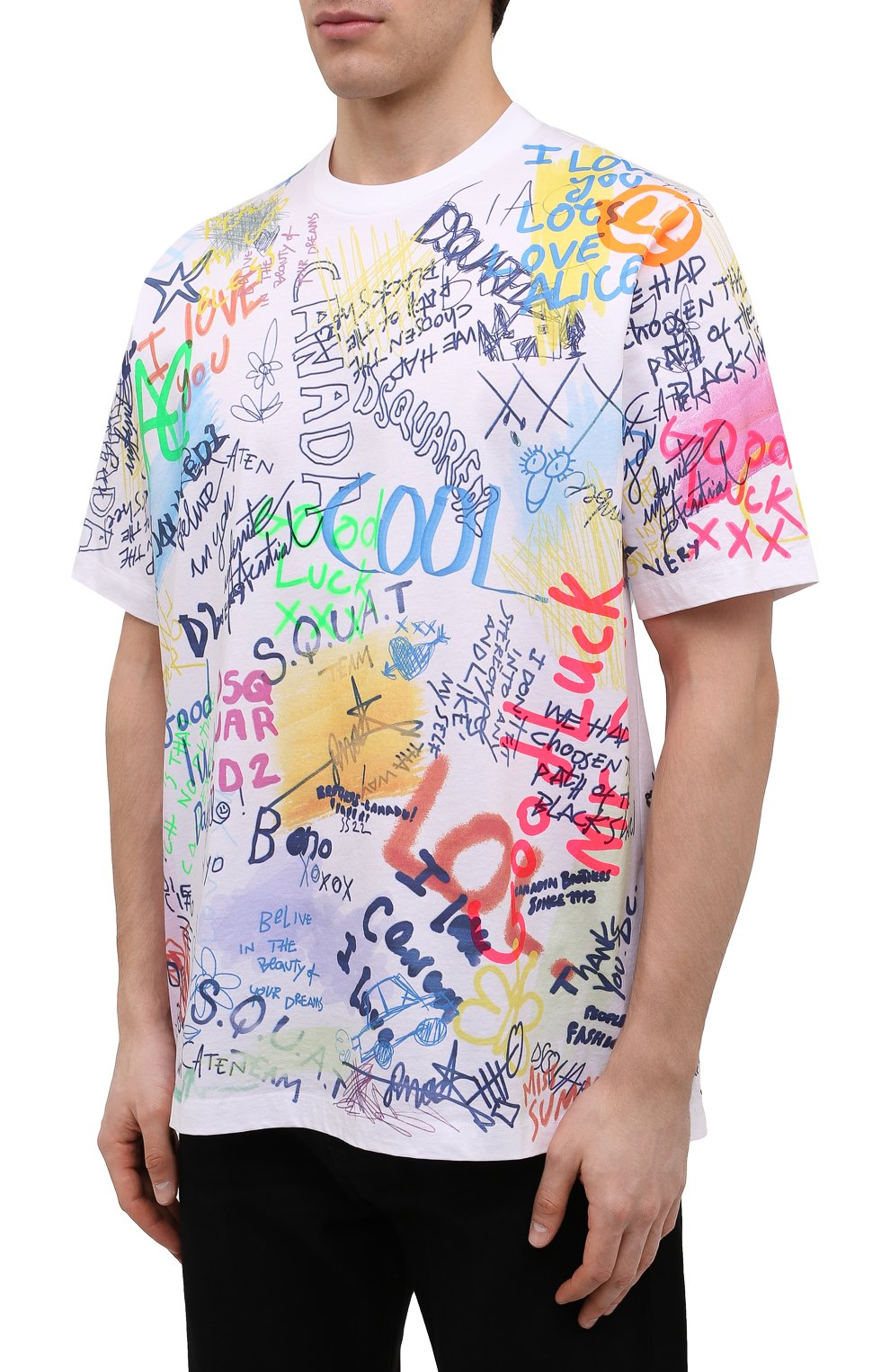 Хлопковая футболка DSQUARED2, арт. S74GD0965/S23009, фото 3