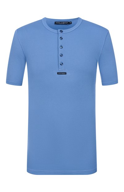 Мужская хлопковая футболка-хенли DOLCE & GABBANA, арт. G8QX6T/G7P3J