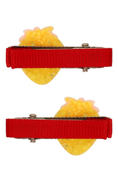 Комплект из двух заколок JUNEFEE красного цвета по цене 1090 руб., арт. 6766, фото 2 Комплект из двух заколок JUNEFEE, арт. 6766, фото 2