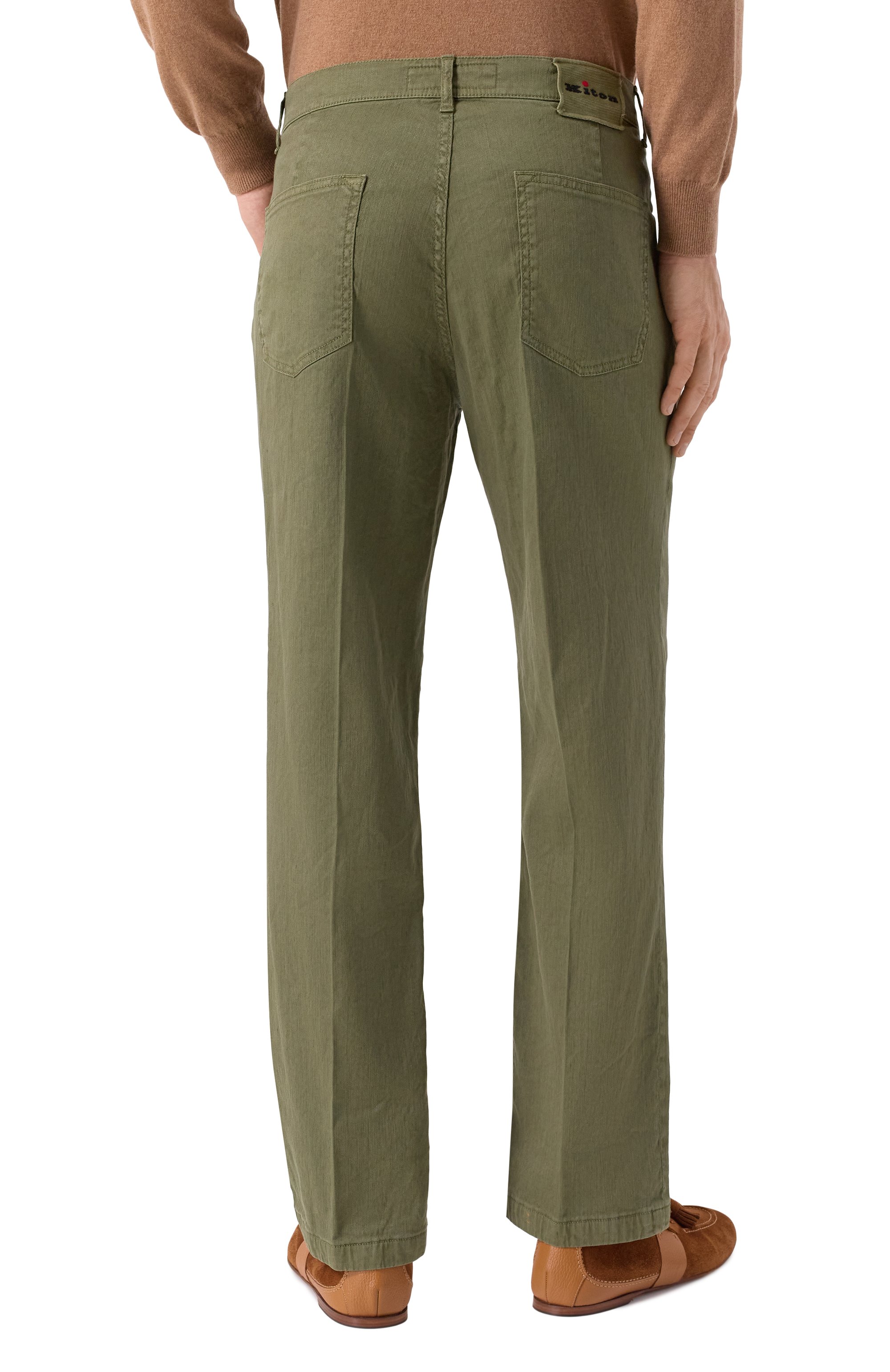 Брюки изо льна и хлопка KITON, арт. UPR005LK0603F08, фото 4