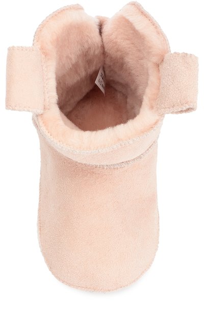 Утепленные пинетки с отделкой из овчины PETIT NORD розового цвета по цене 6590 руб., арт. 2119, фото 4 Утепленные пинетки с отделкой из овчины PETIT NORD, арт. 2119, фото 4