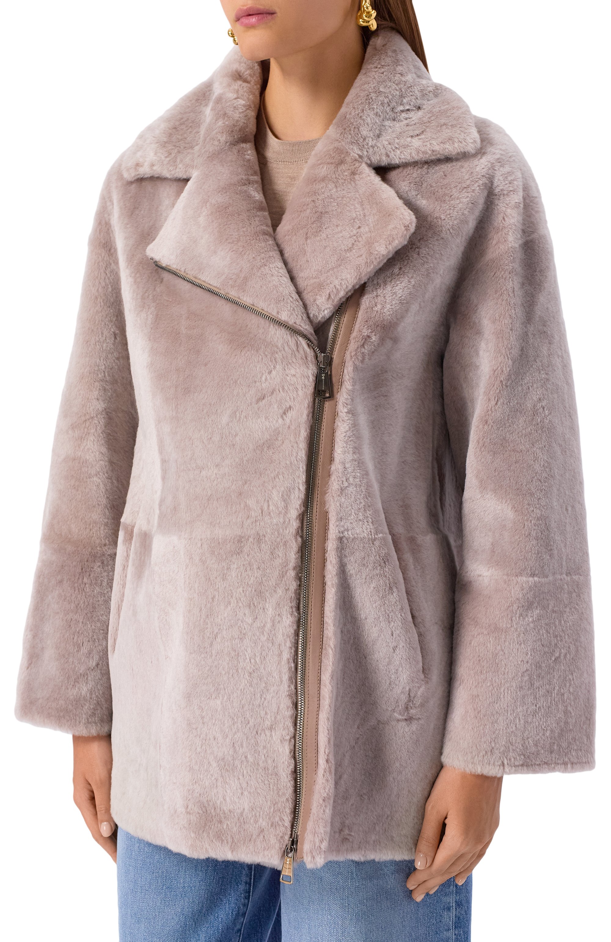 Дубленка из овчины MANZONI24, арт. 25M1418-S21, фото 3