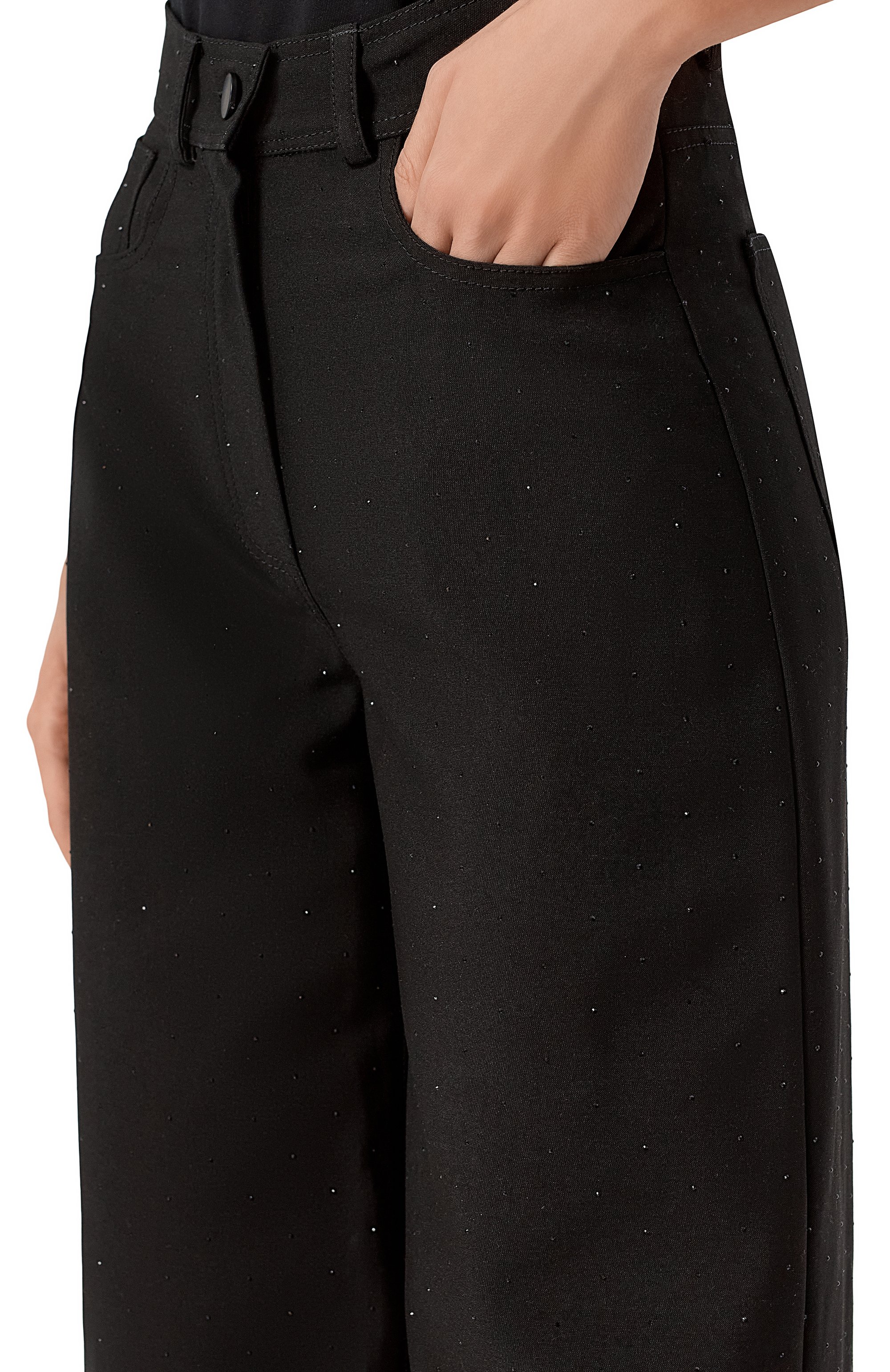 Джинсы с отделкой стразами ALINE, арт. AL113601, фото 5