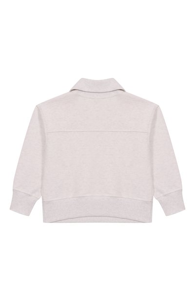 Хлопковый свитшот BRUNELLO CUCINELLI светло-серого цвета по цене 68950 руб., арт. BN05NE880A, фото 2 Хлопковый свитшот BRUNELLO CUCINELLI, арт. BN05NE880A, фото 2