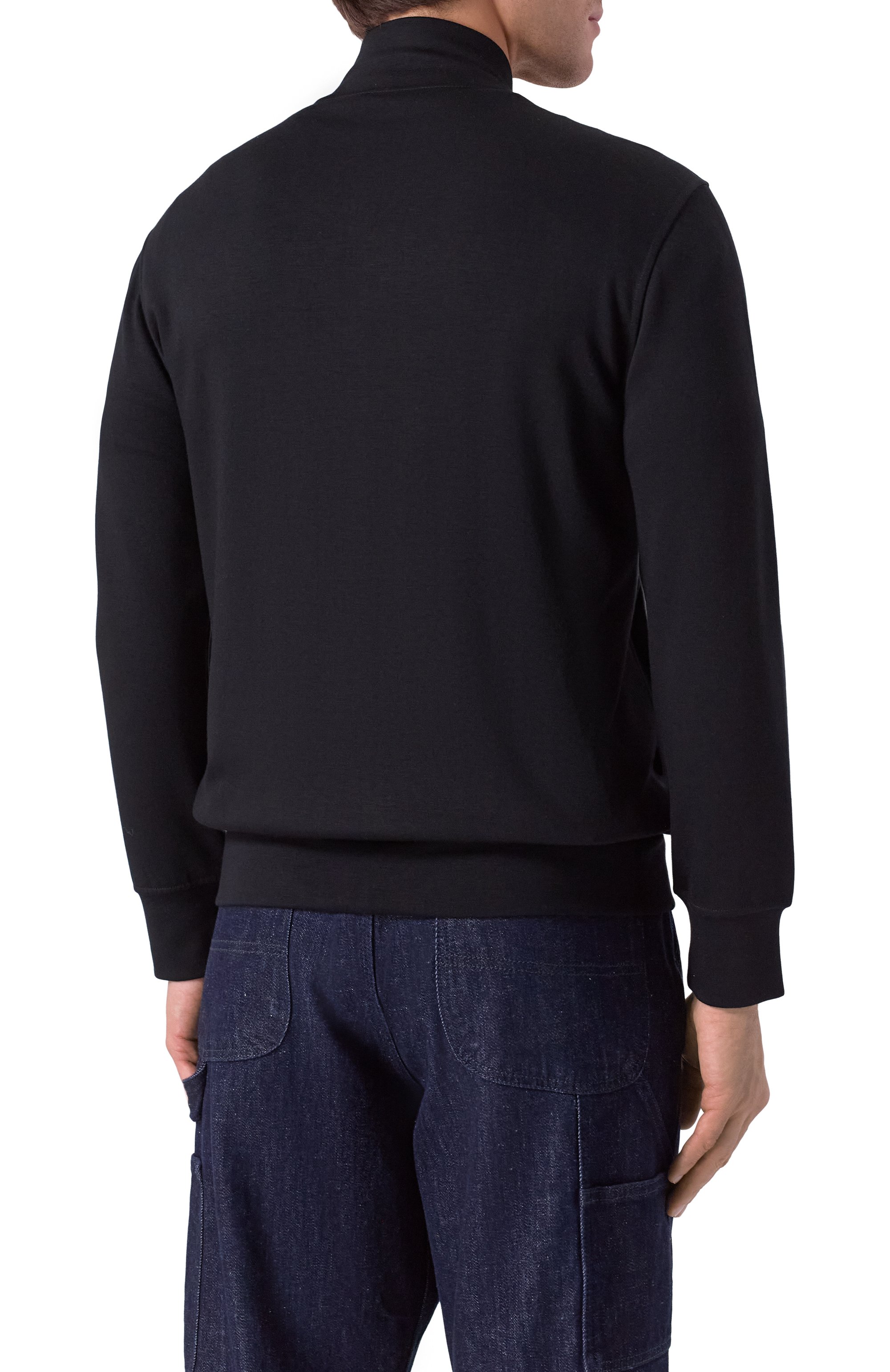 Толстовка из вискозы KITON черного цвета по цене 126500 руб., арт. UMM069004, фото 4 Толстовка из вискозы KITON, арт. UMM069004, фото 4