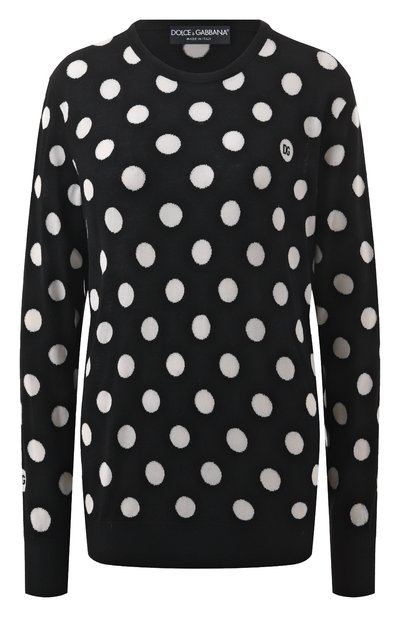 Женский пуловер из шерсти и шелка DOLCE & GABBANA, арт. FXX06T/JCVYK