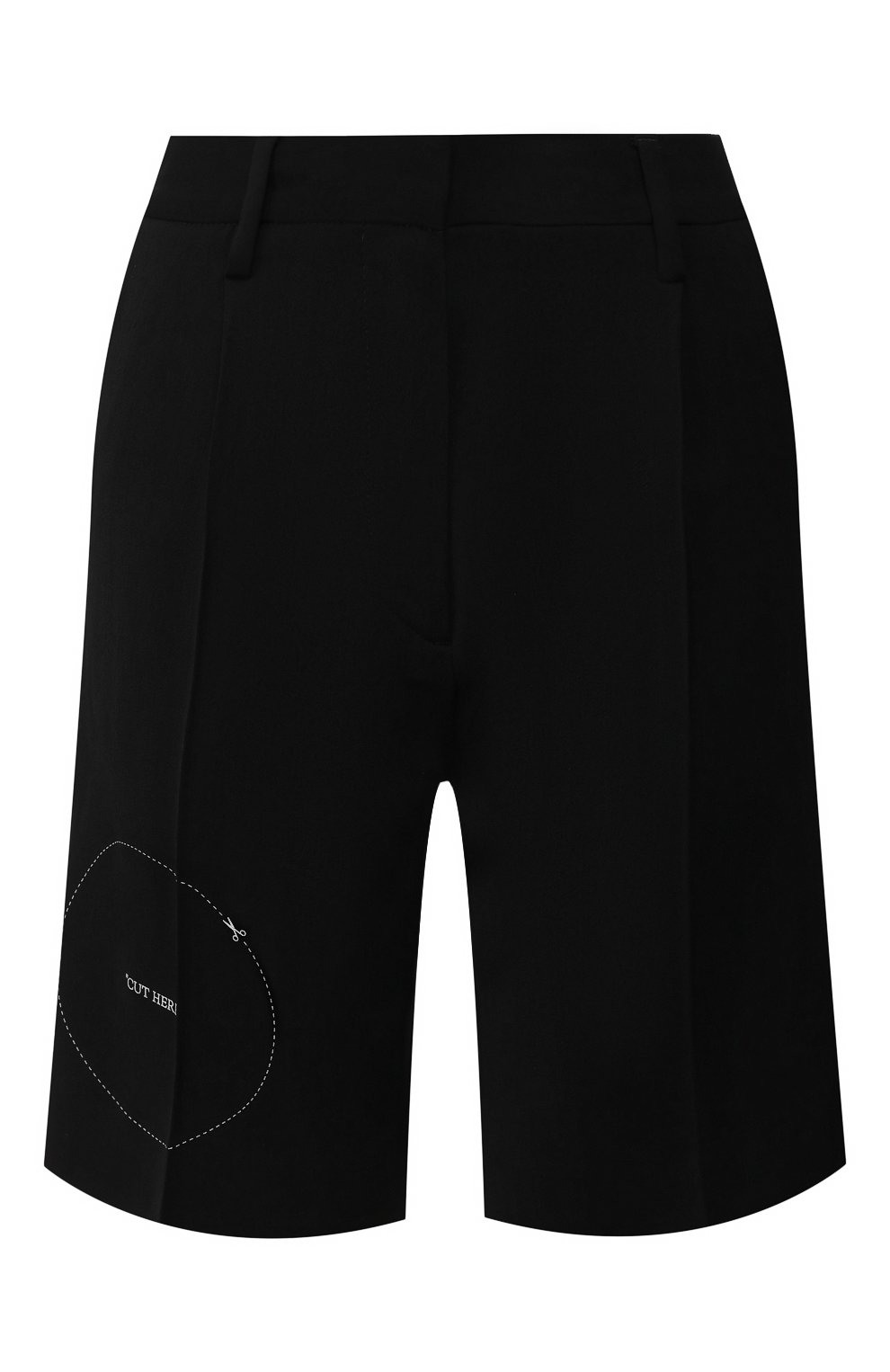 Шорты из вискозы OFF-WHITE черного цвета по цене 45300 руб., арт. 0WCA110S20FAB0011000, фото 1 Шорты из вискозы OFF-WHITE, арт. 0WCA110S20FAB0011000, фото 1