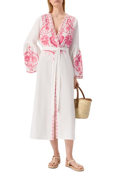 Туника из хлопка и льна MELISSA ODABASH, арт. ROMILLY SS, фото 2