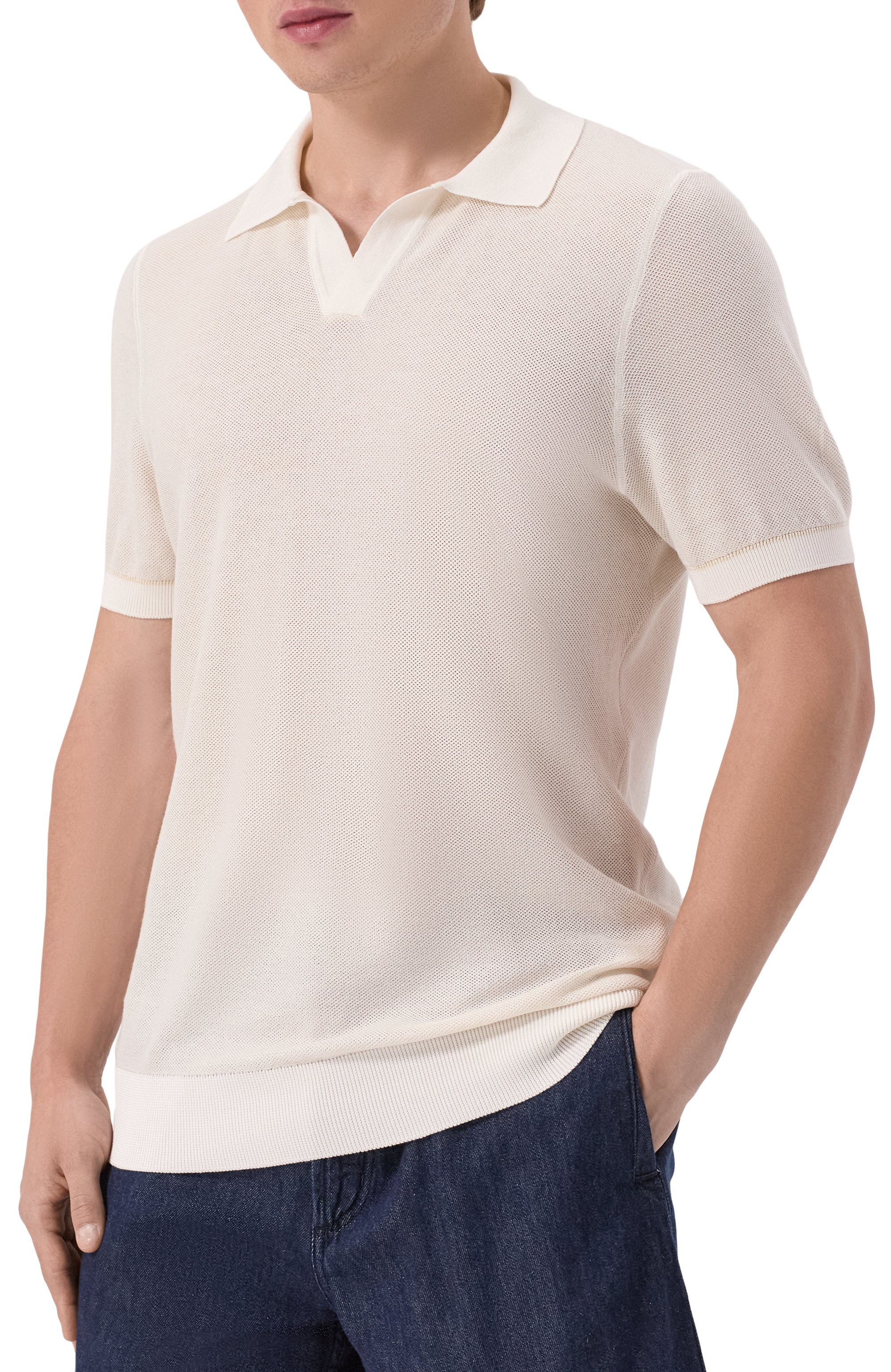 Поло из хлопка и лиоцелла BOSS, арт. 50537654, фото 3