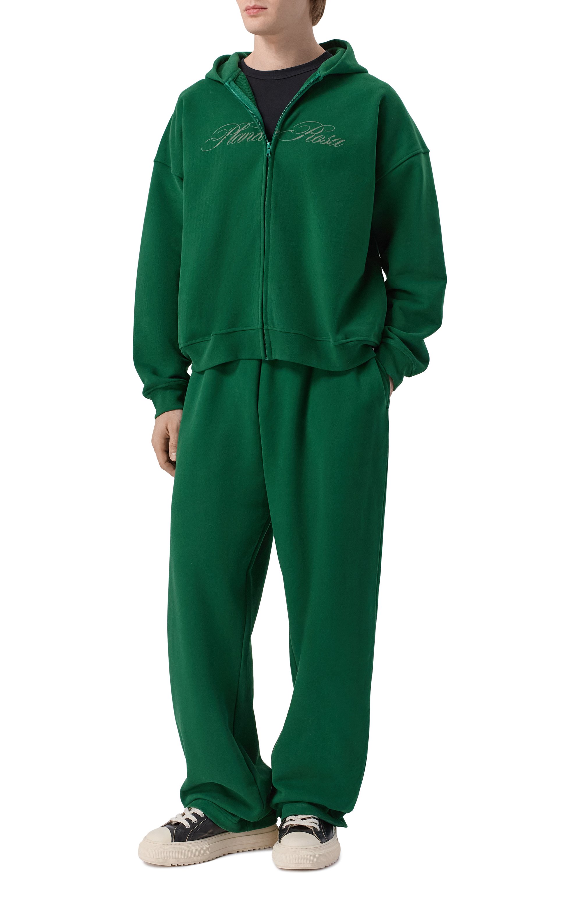 Хлопковые брюки PLANTA ROSA зеленого цвета по цене 18600 руб., арт. PR/PK/NP/400VELVET, фото 2 Хлопковые брюки PLANTA ROSA, арт. PR/PK/NP/400VELVET, фото 2