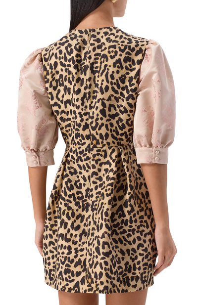 Платье из шерсти и шелка VALENTINO леопардового цвета по цене 499500 руб., арт. 7B3VAFL5/9F9, фото 3 Платье из шерсти и шелка VALENTINO, арт. 7B3VAFL5/9F9, фото 3