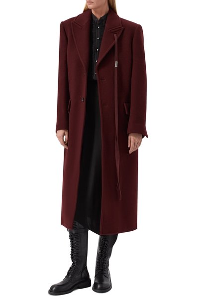 Шерстяное пальто ANN DEMEULEMEESTER, арт. B0014262/FA510, фото 2