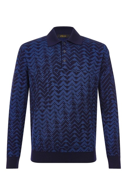 Мужское поло из шерсти и шелка ZILLI, арт. KBP001M0230VRAWA0