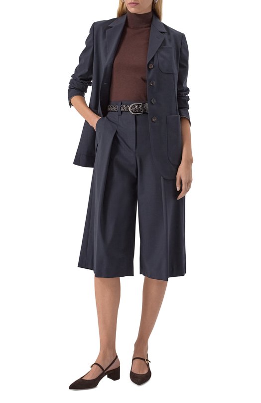 Замшевые туфли Piper Sling 45 Gianvito Rossi G95575.45RIC.CAMM0KA Коричневый  G95575.45RIC.CAMM0KA Фото 2