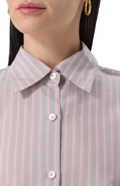Рубашка DRIES VAN NOTEN серого цвета по цене 74900 руб., арт. 251-010700-1524, фото 5 Рубашка DRIES VAN NOTEN, арт. 251-010700-1524, фото 5