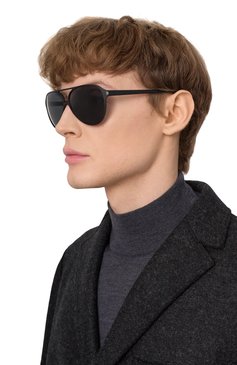 Женские солнцезащитные очки SAINT LAURENT черного цвета, арт. SL 734 001 | Фото 2 (Нос: Не проставлено; Региональные ограничения белый список (Axapta Mercury): Не проставлено; Материал: Металл; Тип очков: С/з; Кросс-КТ: С/з-унисекс; Очки форма: Авиаторы; Оптика Гендер: оптика-унисекс)