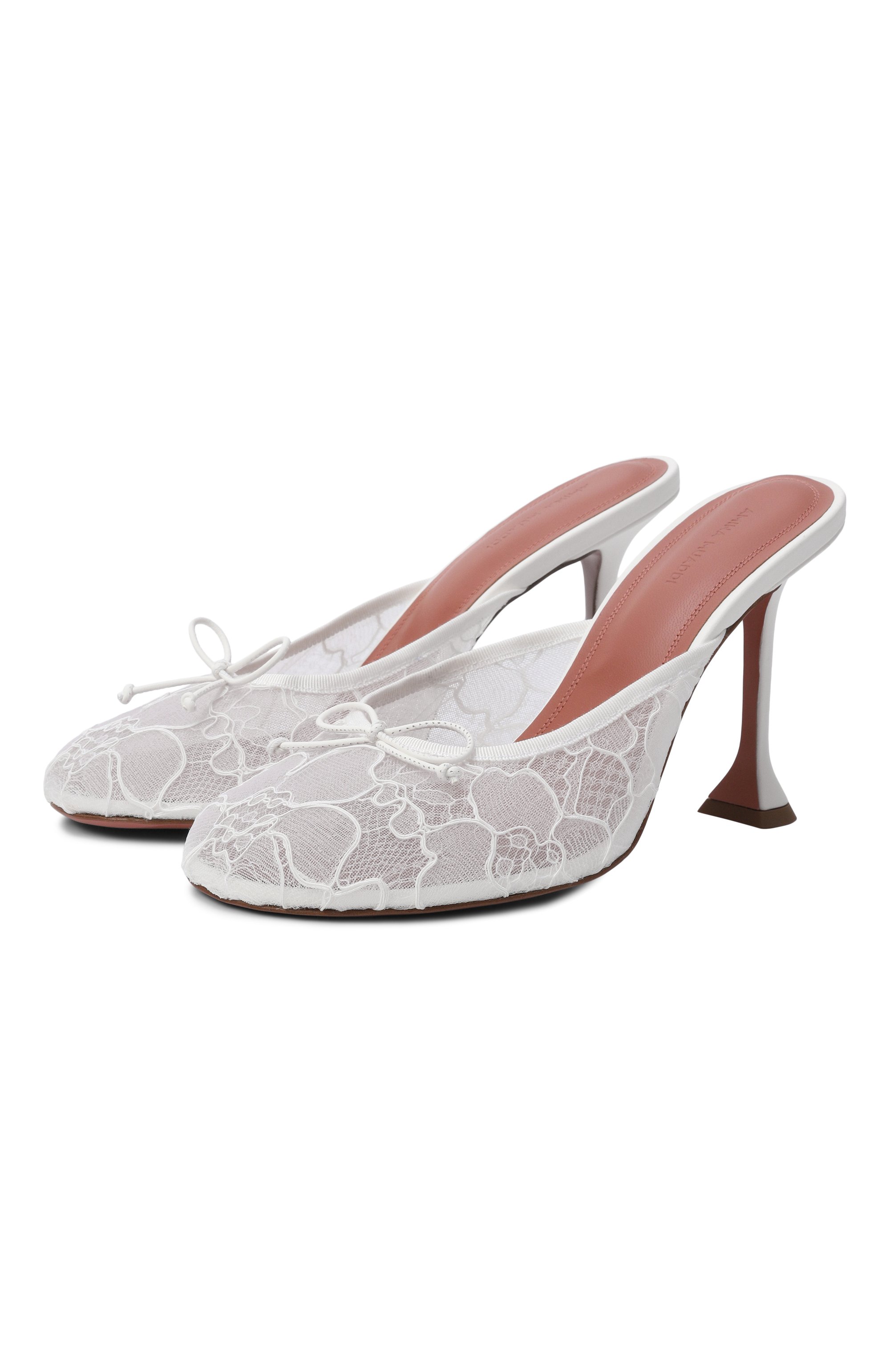 Текстильные мюли lila 95 AMINA MUADDI, арт. LILA LACE SLIPPER 95/NAPPA, фото 1