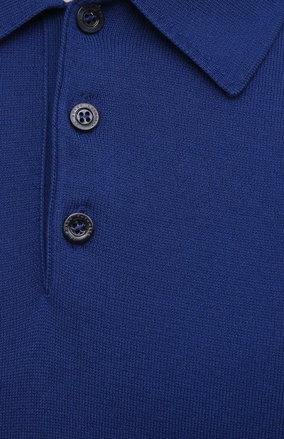 Поло из хлопка и шелка IL BORGO CASHMERE синего цвета по цене 73550 руб., арт. 56-2071G0, фото 5 Поло из хлопка и шелка IL BORGO CASHMERE, арт. 56-2071G0, фото 5
