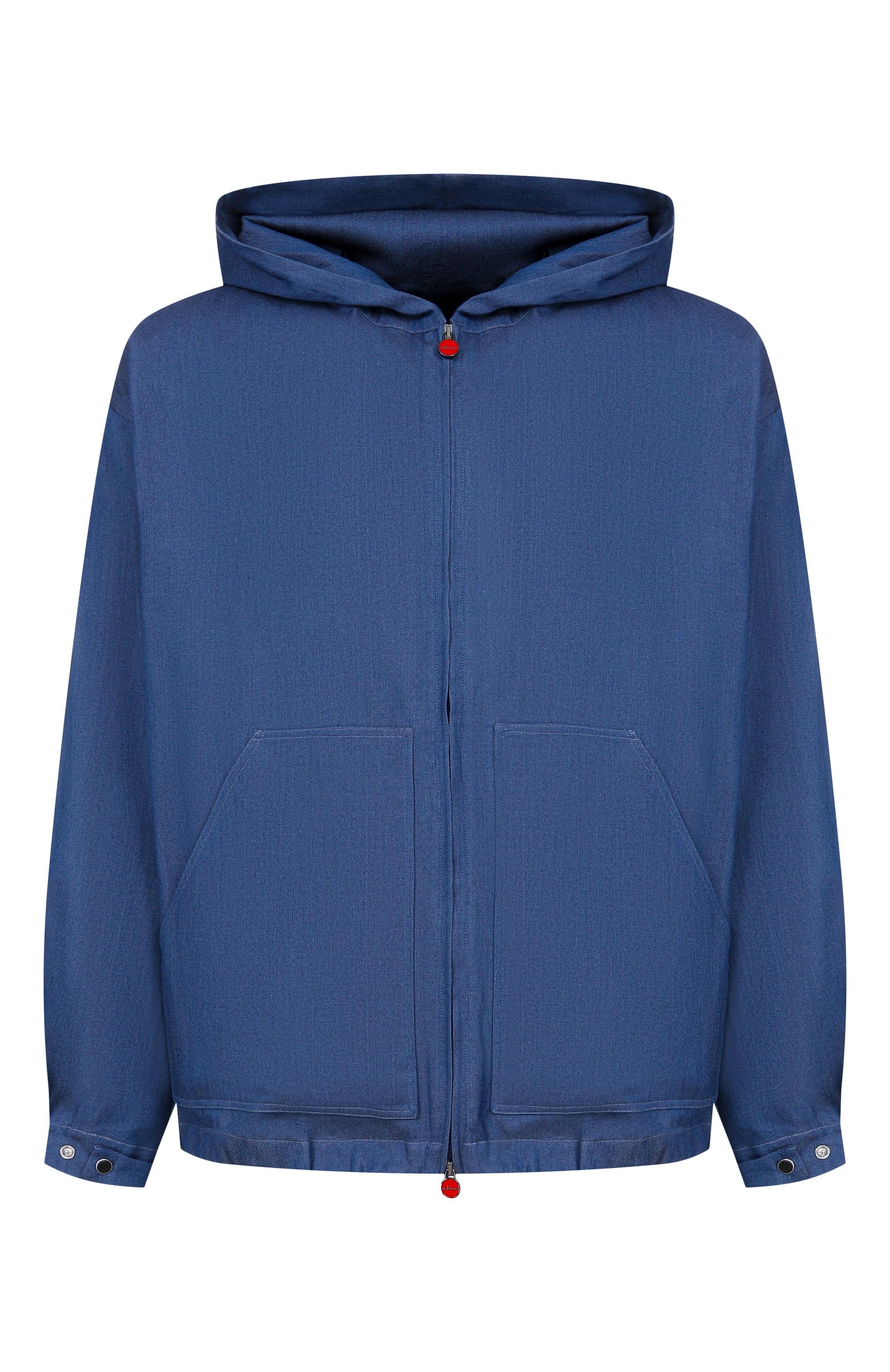 Хлопковая куртка KITON синего цвета по цене 81900 руб., арт. UMC015H0922702_4XL-8XL, фото 1 Хлопковая куртка KITON, арт. UMC015H0922702_4XL-8XL, фото 1