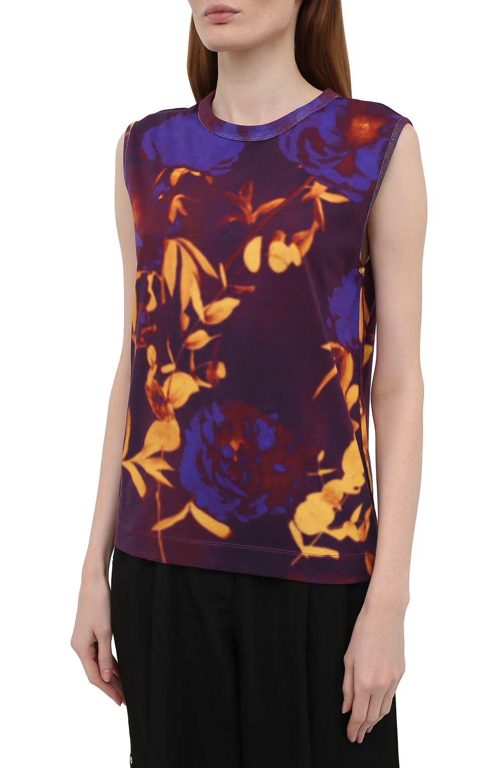 Хлопковый топ DRIES VAN NOTEN, арт. 211-11127-2623, фото 3