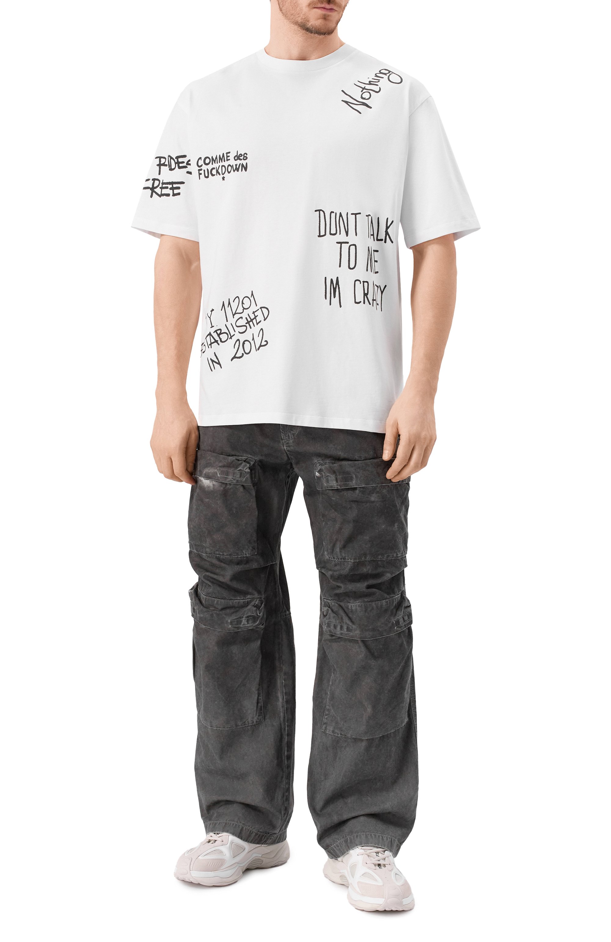 Хлопковая футболка COMME DES FUCKDOWN, арт. CFABM01552, фото 2