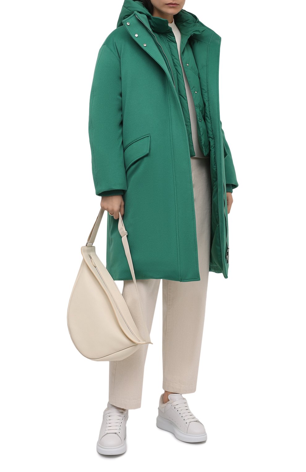 Кожаные кеды oversized ALEXANDER MCQUEEN, арт. 609650/WHVJX, фото 2