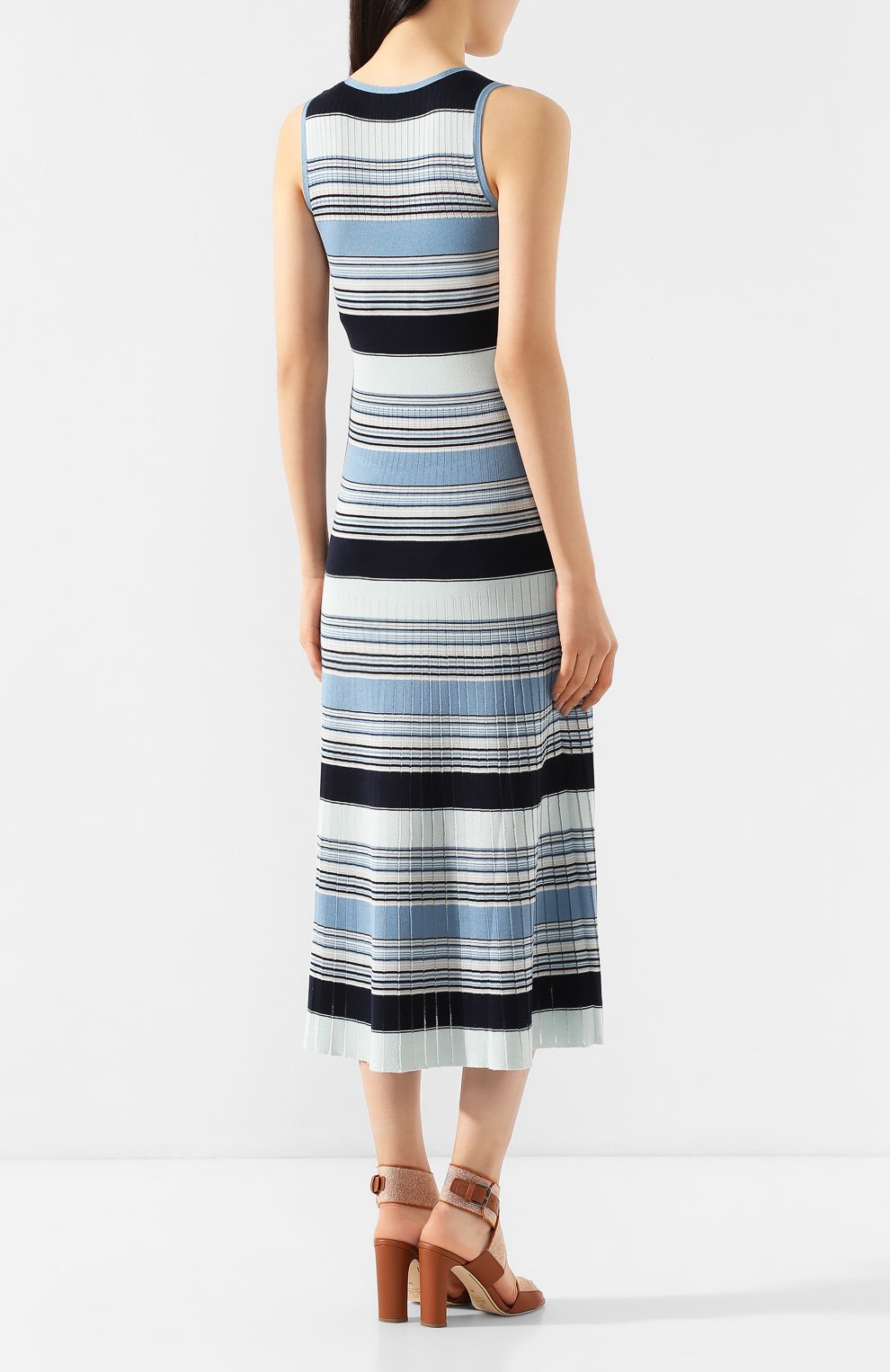 Платье из смеси шелка и хлопка LORO PIANA, арт. FAI9430, фото 4