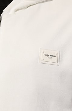 Мужской утепленный жилет DOLCE & GABBANA белого цвета, арт. G9A0GT/FU7DU | Фото 5 (Драгоценные камни: Проставлено; Материал подклада: Хлопок; Материал внешний: Хлопок; Материал сплава: Проставлено; Длина (верхняя одежда): Короткие; Мужское Кросс-КТ: жилеты-тонкие; Стили: Кэжуэл)