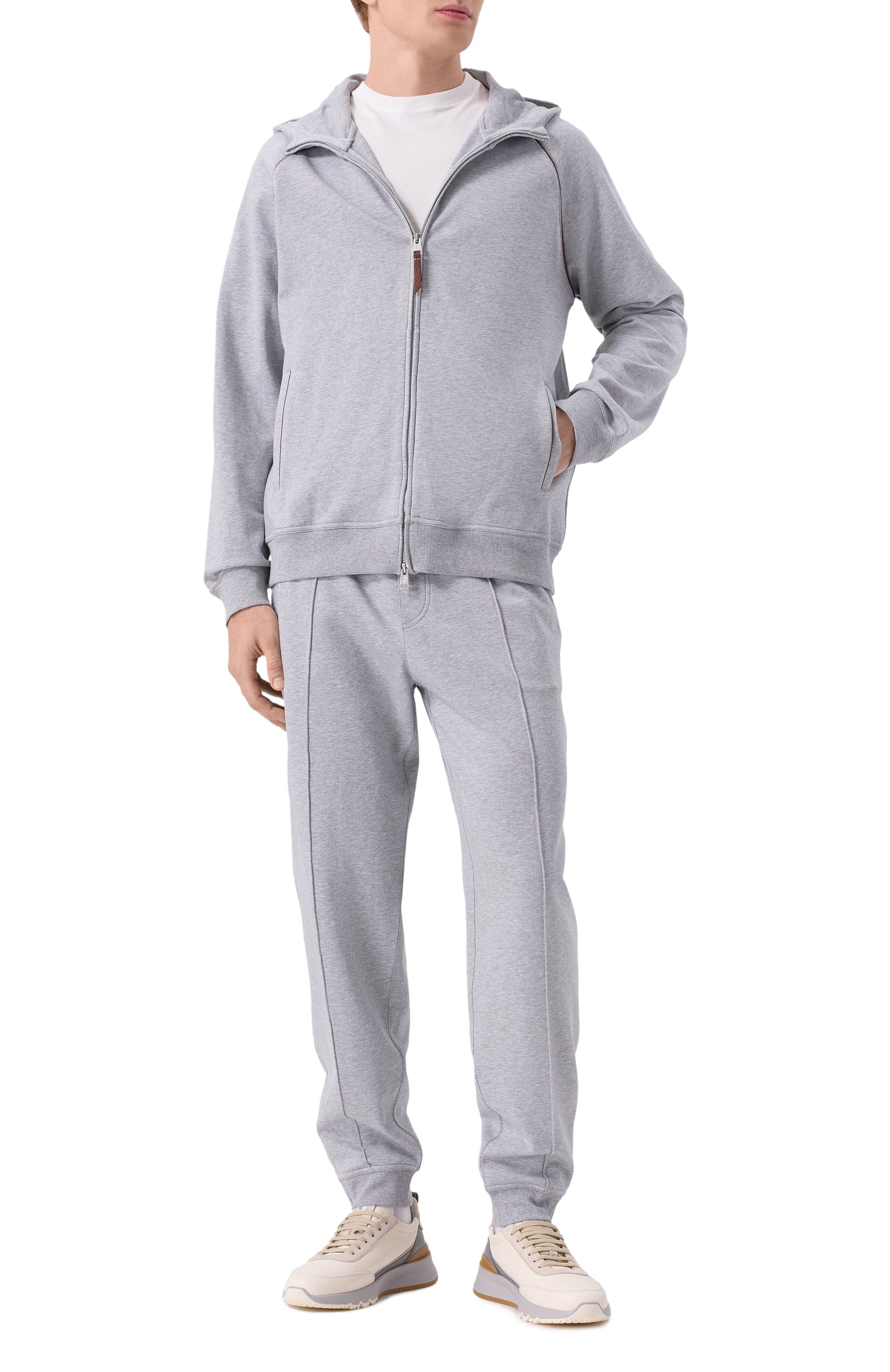 Хлопковая толстовка BRUNELLO CUCINELLI, арт. MW8639085G, фото 2