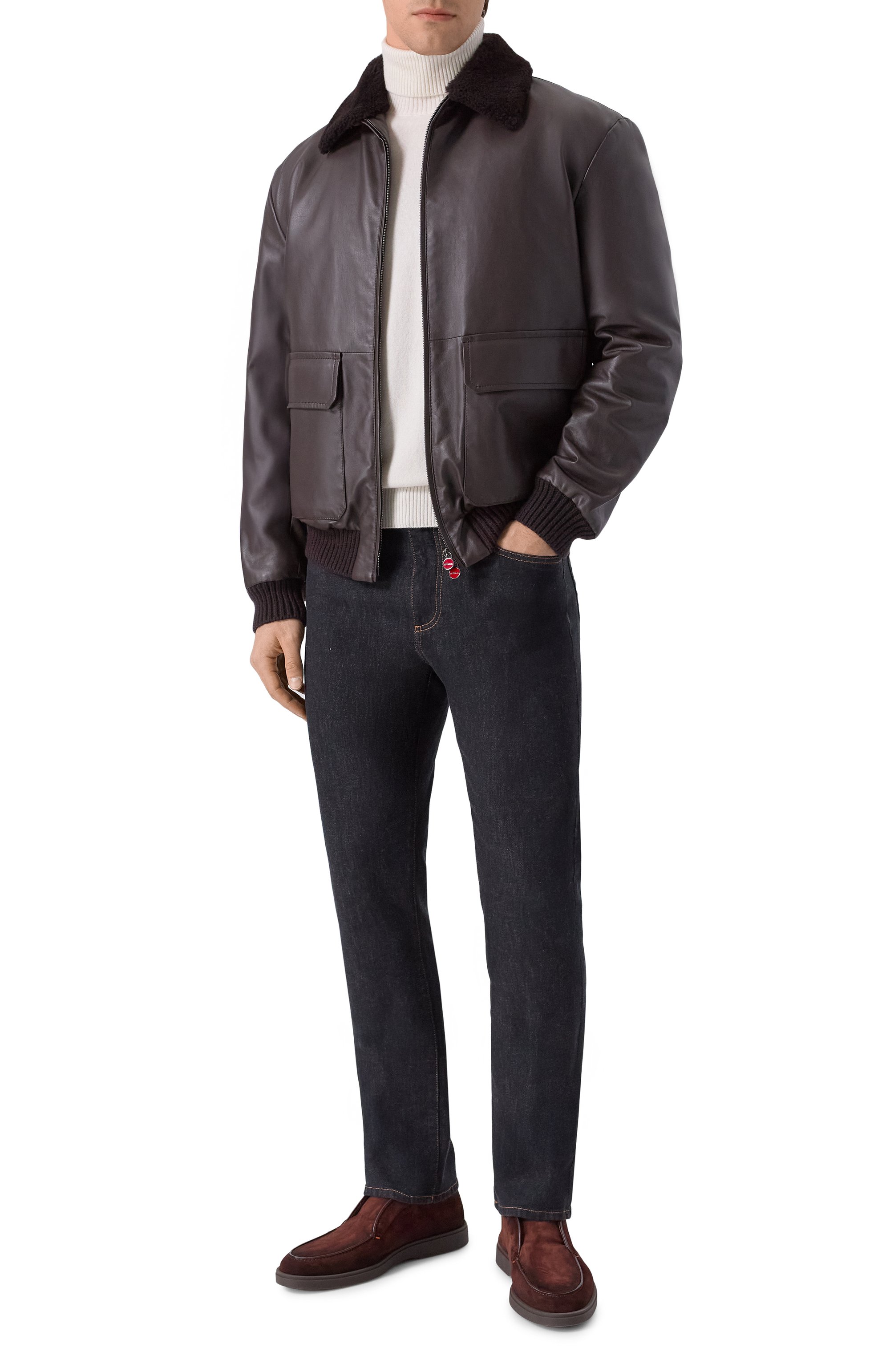 Замшевые ботинки detroit SANTONI, арт. MGDG17823DKTGEAA, фото 2