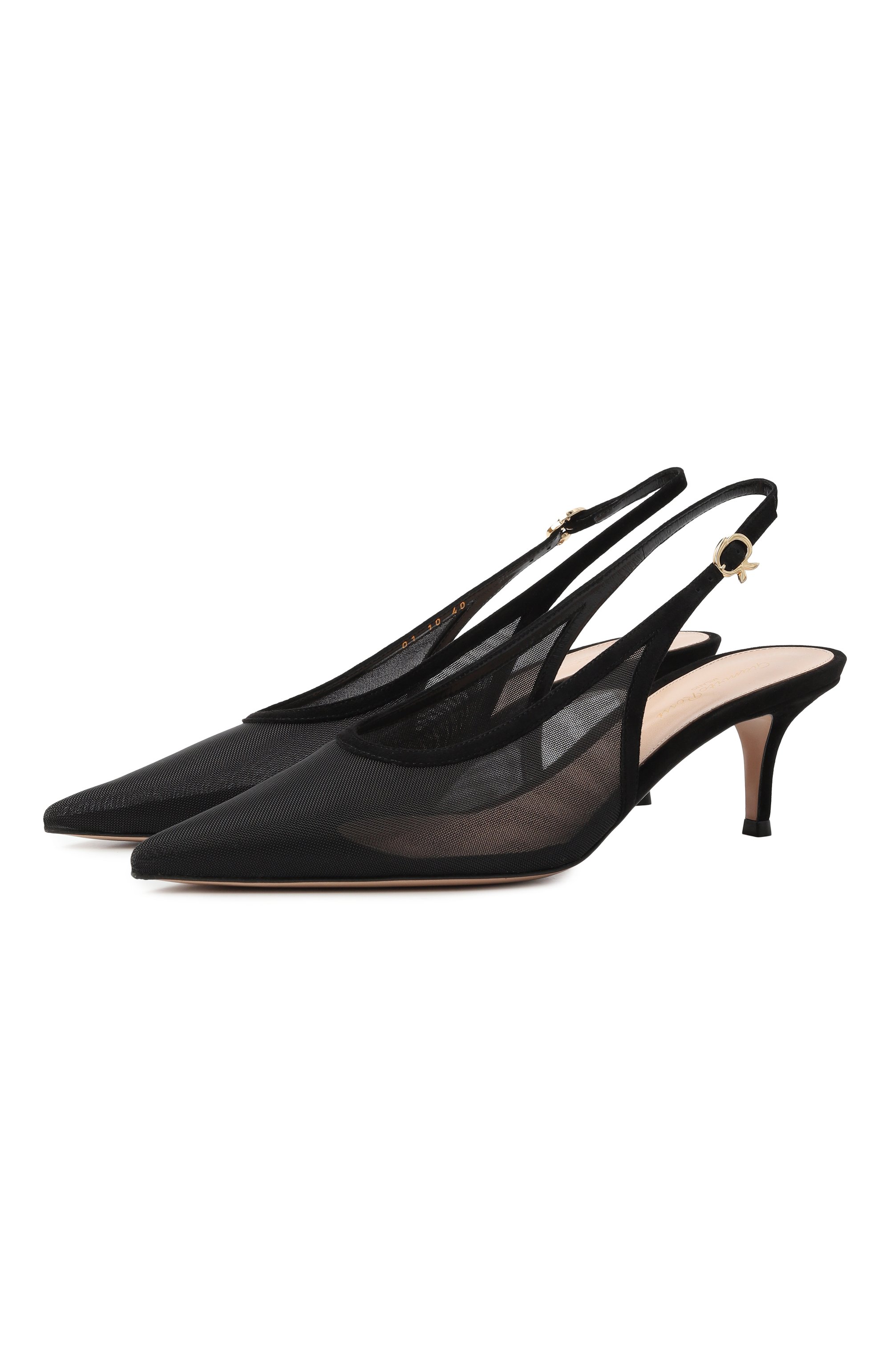 Комбинированные туфли robbie 55 GIANVITO ROSSI, арт. G95587.55RIC.0XCNENE, фото 1