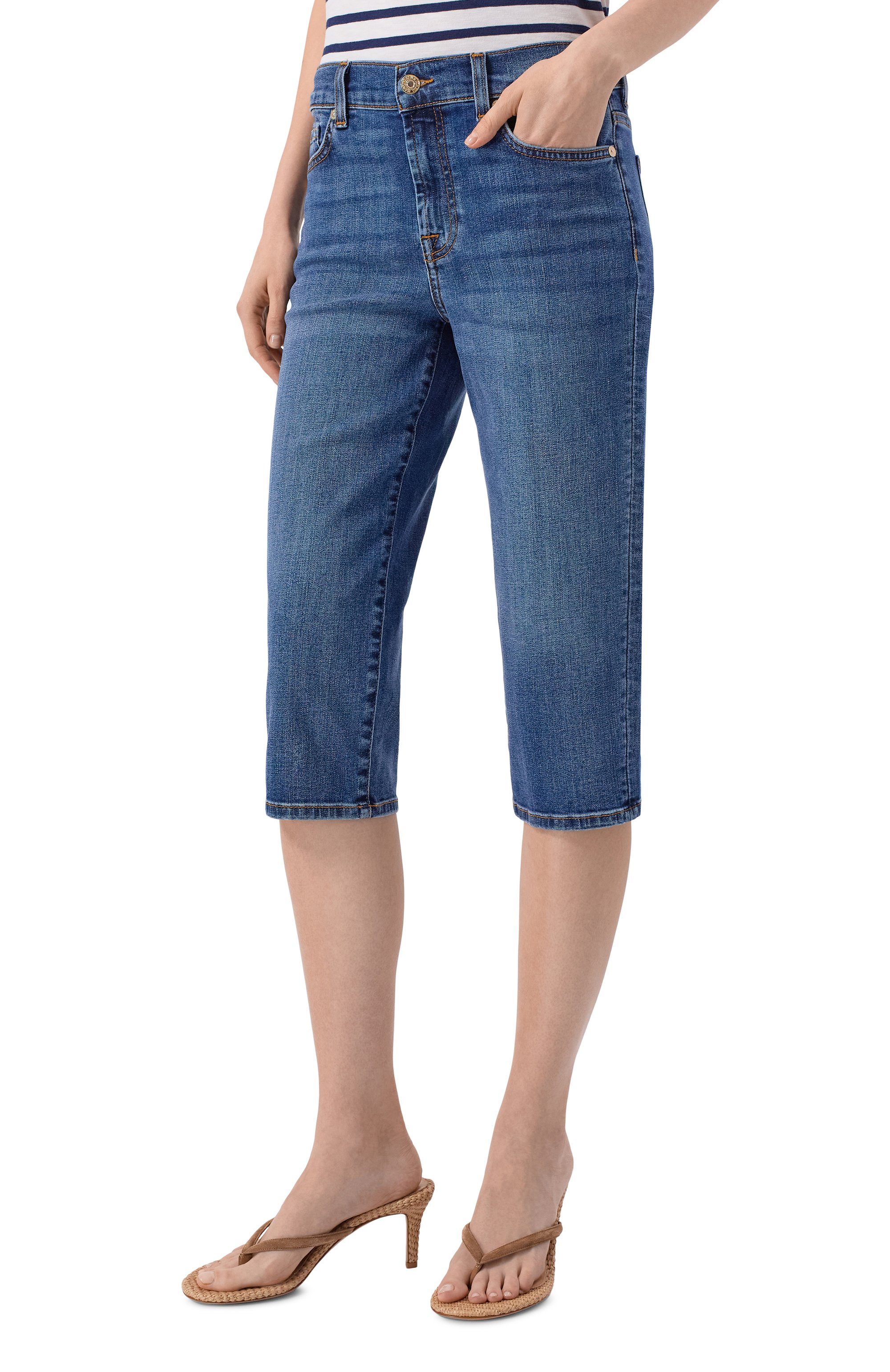 Джинсовые шорты 7 FOR ALL MANKIND, арт. 7UK0044A-GHT, фото 3