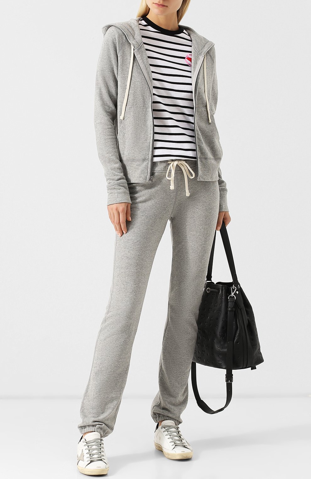 Хлопковый кардиган JAMES PERSE серого цвета по цене 48050 руб., арт. WXI2884, фото 2 Хлопковый кардиган JAMES PERSE, арт. WXI2884, фото 2