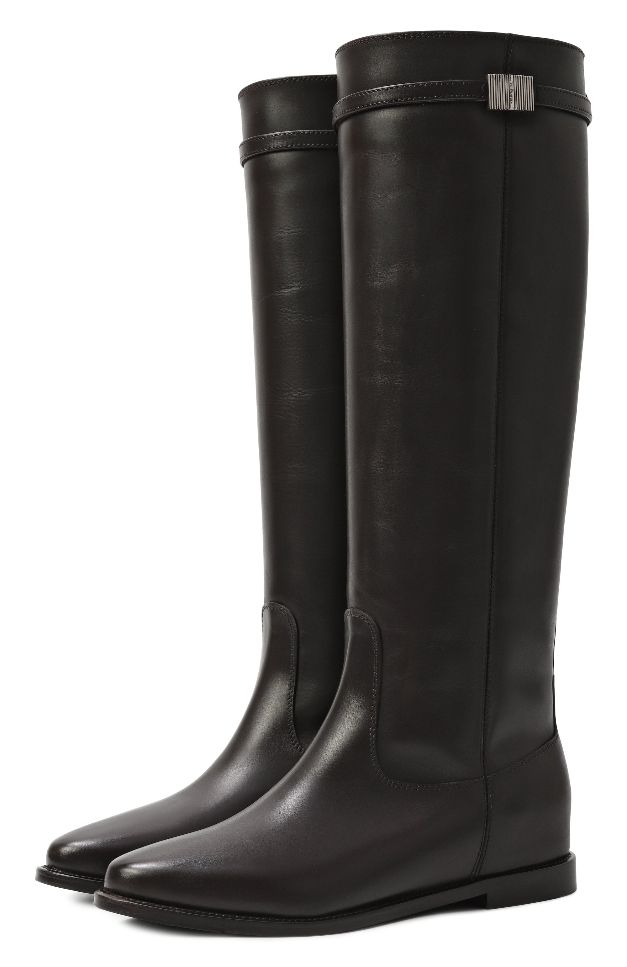 Кожаные сапоги KITON, арт. D60812N0102410, фото 1