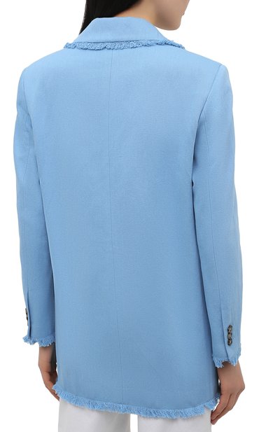 Хлопковый жакет MSGM голубого цвета по цене 65850 руб., арт. 3042MDG107 217309, фото 4 Хлопковый жакет MSGM, арт. 3042MDG107 217309, фото 4
