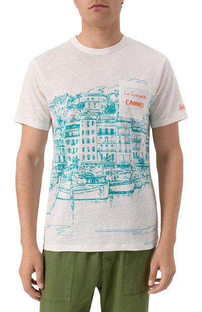 Льняная футболка MC2 SAINT BARTH, арт. STBM ECSTASEA/02841H, фото 3