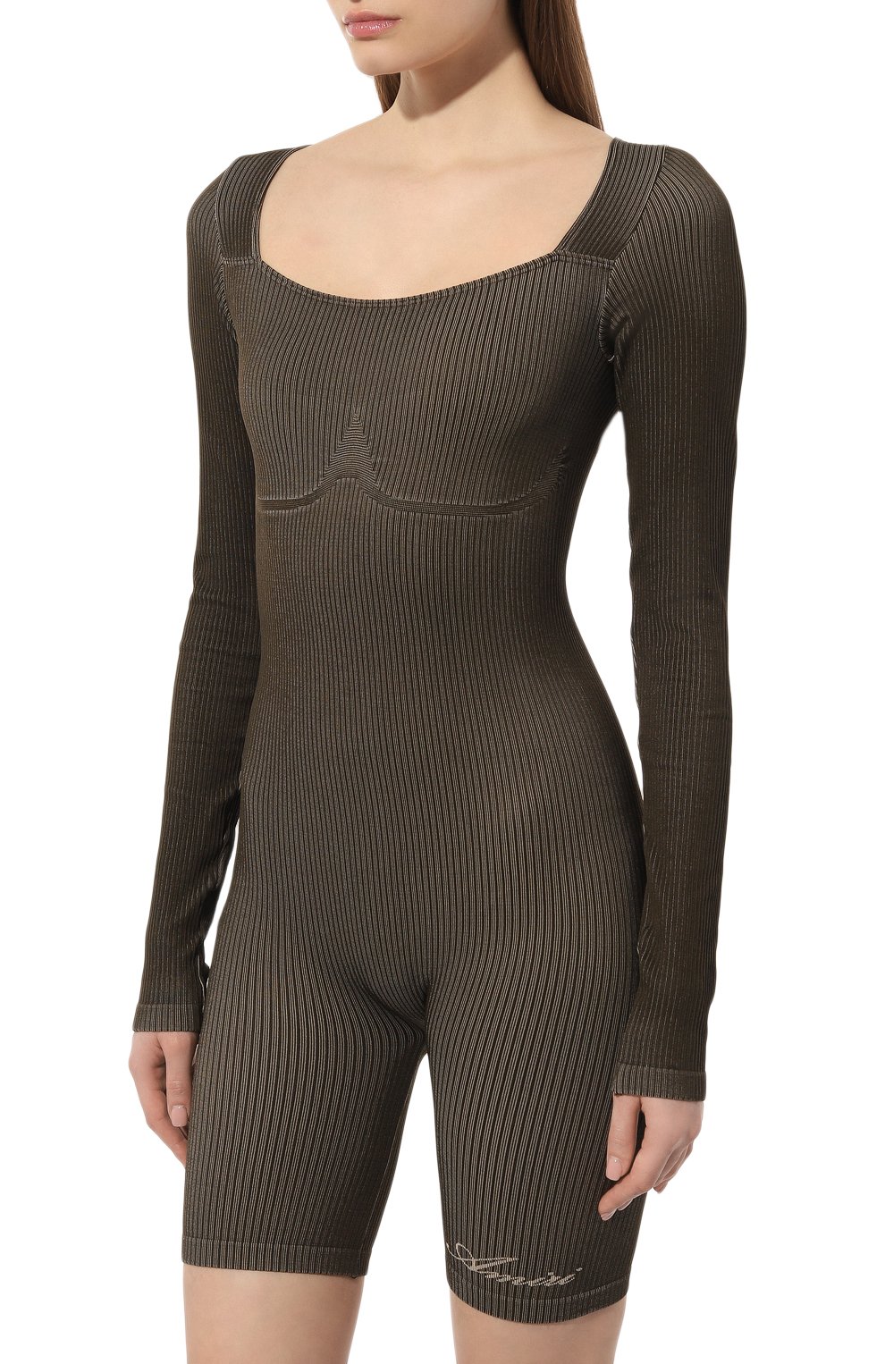 Комбинезон AMIRI хаки цвета по цене 117500 руб., арт. PS24WKL022, фото 3 Комбинезон AMIRI, арт. PS24WKL022, фото 3