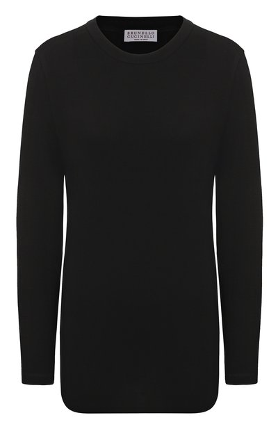 Женская хлопковый лонгслив BRUNELLO CUCINELLI, арт. MPT18B0107
