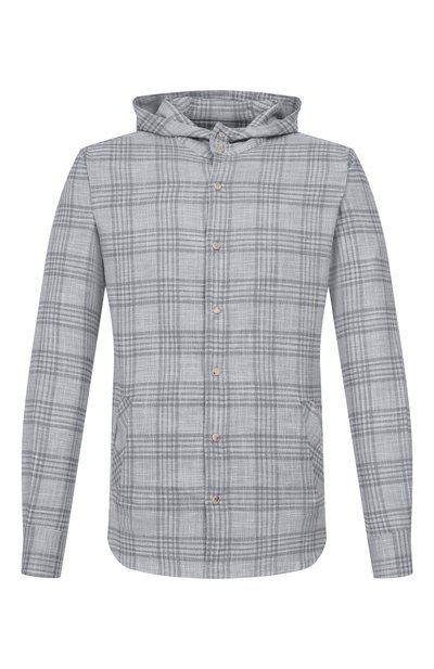 Мужская рубашка из шерсти и шелка KITON, арт. UMCMARK0617E20_