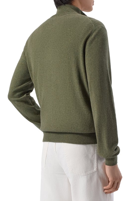 Кашемировый кардиган Loro Piana FAM9318 Хаки  FAM9318 Фото 4