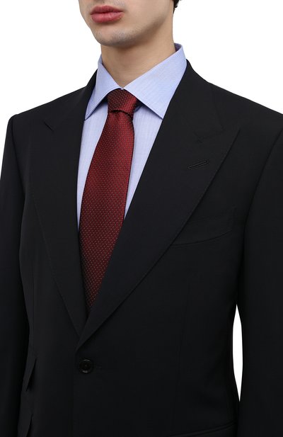 Шелковый галстук ZEGNA красного цвета по цене 28500 руб., арт. Z3D42T/100, фото 2 Шелковый галстук ZEGNA, арт. Z3D42T/100, фото 2