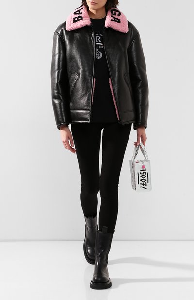 Кожаная куртка BALENCIAGA черного цвета по цене 299500 руб., арт. 594479/TGS16, фото 2 Кожаная куртка BALENCIAGA, арт. 594479/TGS16, фото 2