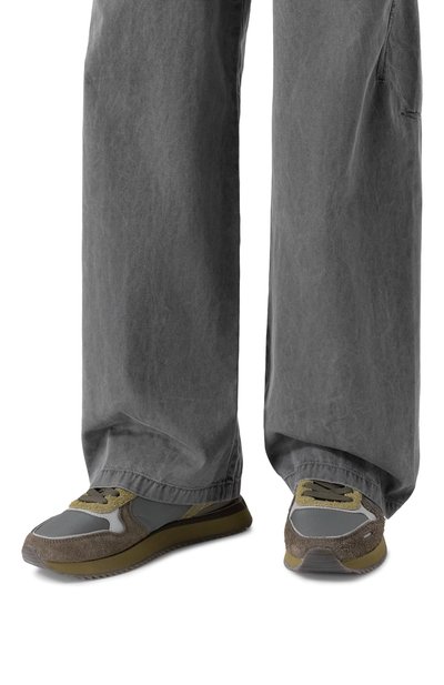 Комбинированные кроссовки puyol DIRK BIKKEMBERGS хаки цвета по цене 19950 руб., арт. 29206/CP/C, фото 3 Комбинированные кроссовки puyol DIRK BIKKEMBERGS, арт. 29206/CP/C, фото 3